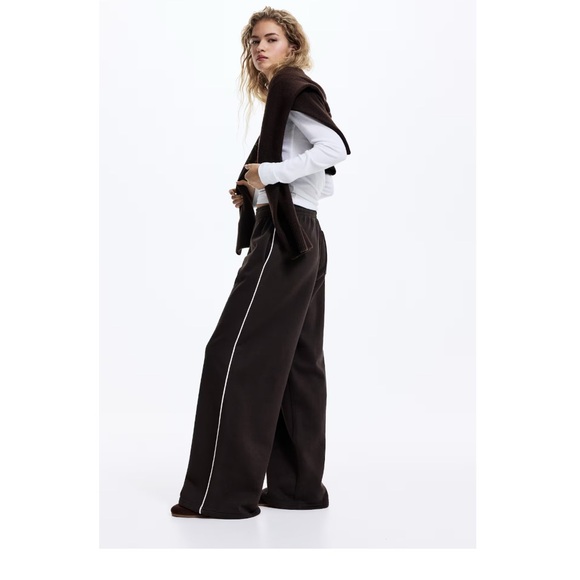 H&M Pants - Women's Brown Wide-Leg Pants